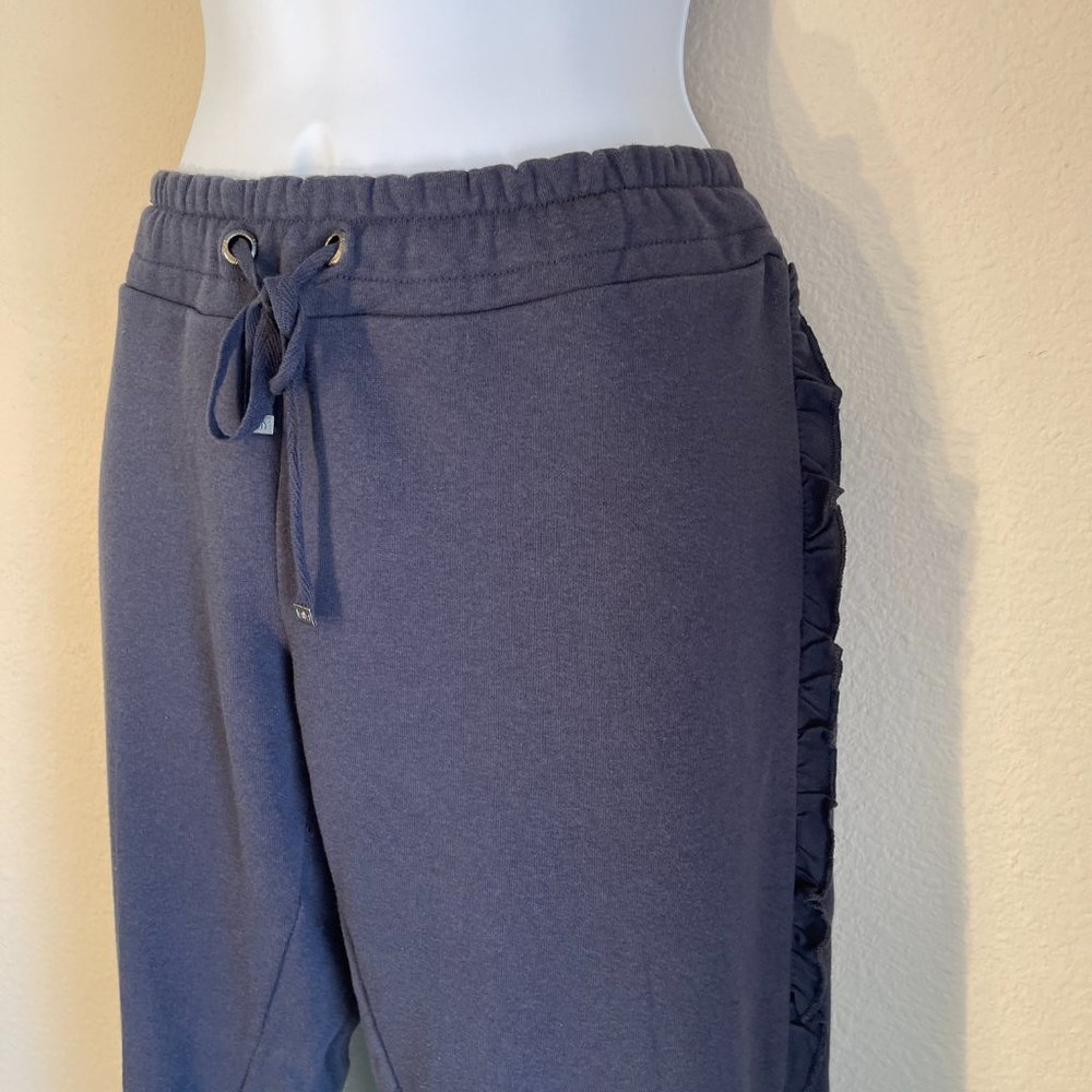 Make & Model Gray Ruffle Side Cuffed Jogger Pants… - image 6